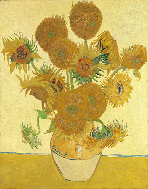《花瓶里的十四朵向日葵》梵高作品介绍及画作含义/创作背景