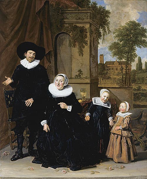 《荷兰人家庭的肖像》哈尔斯作品介绍及画作含义/创作背景