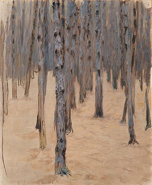 《冬天的松树林》克林姆作品介绍及画作含义/创作背景