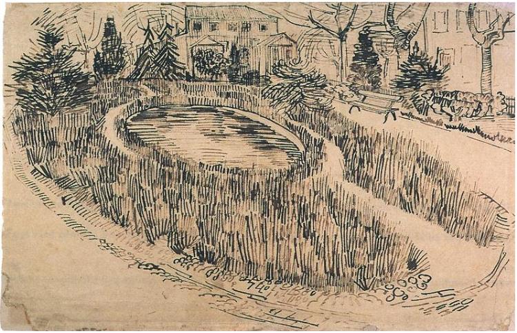《公共花园与文森特的房子》文森特·梵高作品介绍及画作含义/创作背景